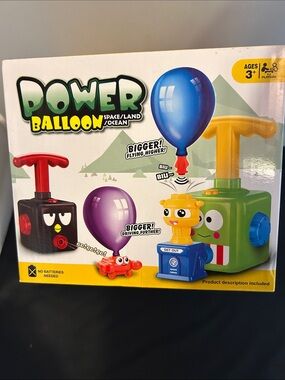 Unk Power Balloon Playset — Blue, Purple, Red & Yellow Components